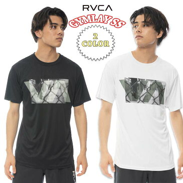 22 RVCA ルーカ 半袖ラッシュガード GYMLAY SS ラッシュ ロゴ入り メンズ マリンスポーツ サーフィン アウトドア 2022年春夏 品番 BC041-815 BC041815 日本正規品