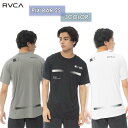 22 RVCA ルーカ 半袖ラッシュガード PIX BAR SS ラッシュ ロゴ入り メンズ マリンスポーツ サーフィン アウトドア 2022年春夏 品番 BC041-816 BC041816 日本正規品