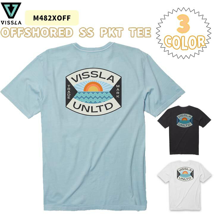 VISSLA☆SUNBURNT COAST PREMIUM TEE バックプリント半袖Tシャツ 楽天市場】vissla Tシャツ(サイズ(S/M/L)L)(メンズ