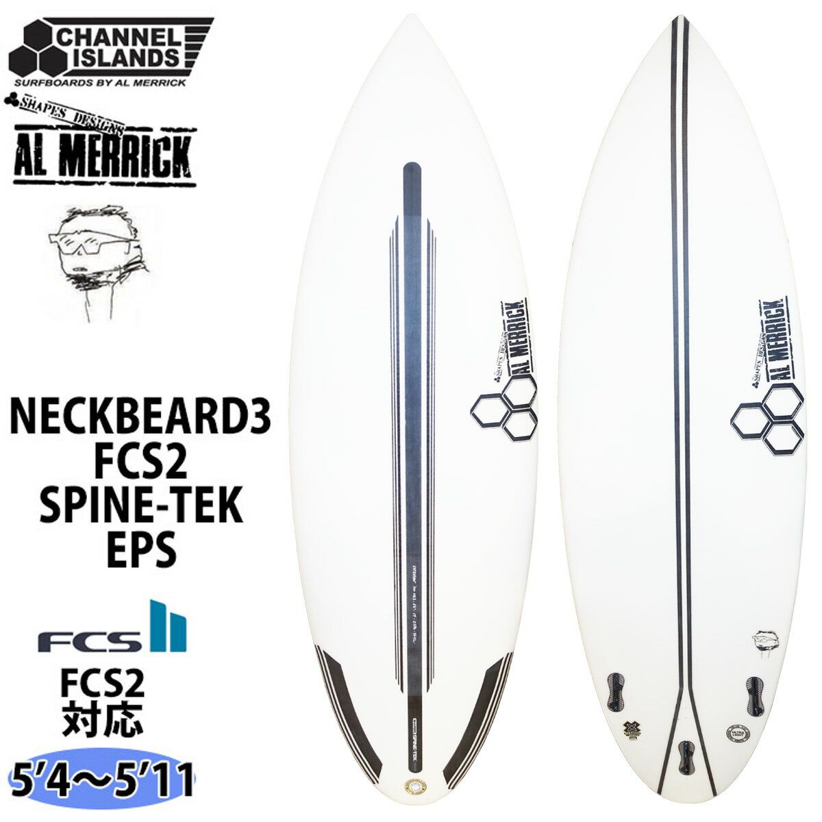 22 ͥ륢 Channel Islands NECKBEARD3 SPINE-TEK EPS ͥå٥3 ѥƥå FCS2 AL MERRICK å Made in USA ե˥ 2022ǯ եܡ 