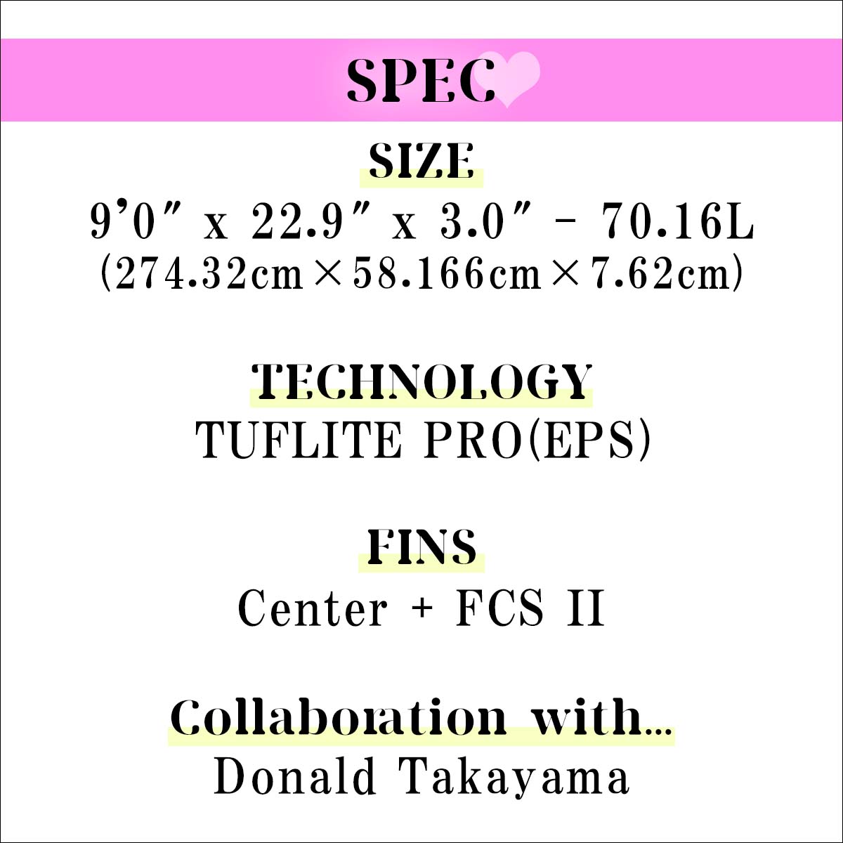 ��4/14��4/16����ȥ꡼��P10�ܡ�26 SURFTECH �����եƥå� �����եܡ��� IN THE PINK 9'0 9.0 ���󥰥ܡ��� �����ե��� �� Donald Takayama �ɥʥ�ɥ������ EPS FCS2 2026ǯ ����������