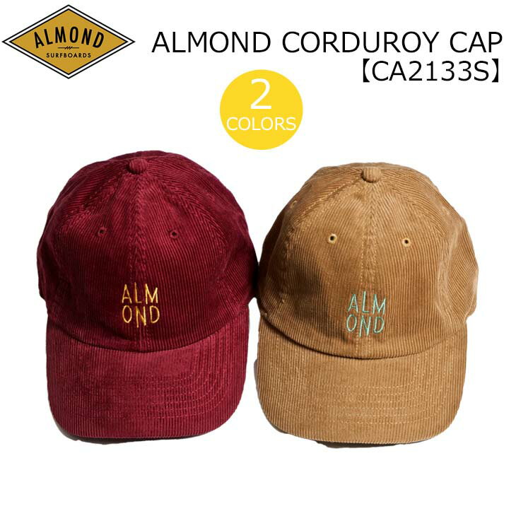 21 Almond Surfboards & Design アーモンド キャップ CORDUROY CAP 帽子 日焼け対策 サーフィン 海 品番 CA2133S 日本正規品