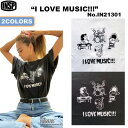 21 INSP インスピ Tシャツ I LOVE MUSIC スヌーピー PEANUTS ピーナッツ ティーシャツ 半袖 トップス 男女共用 夏服 ユニセックス 2021年春夏 品番 in21301 日本正規品