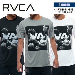 21 RVCA ルーカ ラッシュガード BIG BOX VA SS 半袖 Tシャツ ラッシュT 伸縮 吸汗 速乾 メンズ 2021年春夏 品番 BB041-858 日本正規品