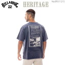 【7/19~7/25エントリーでP10倍】25 SS BILLABONG ビラボン Tシャツ HERITAGE 半袖 トップス ティーシャツ ロゴ カジュアル バックプリント アウトドア メンズ 2025年春夏 品番 BF011215 BF011-215 日本正規品