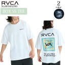 【5/9〜5/15エントリーでP10倍】25 HS RVCA ルーカ 半袖 Tシャツ ボックス エス エス ティー クルーネック コットン ロゴ サーフィン マ...