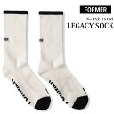 25 SS FORMER フォーマー ソックス 靴下 ホワイト アウトドア マリンスポーツ サーフィン ユニセックス 2025年春夏 LEGACY SOCK 品...