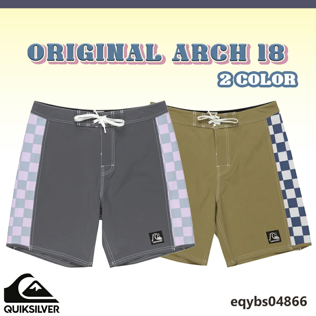 25 QUIKSILVER クイックシルバー ボードショーツ ORIGINAL ARCH 18 水着 ボトムス ロゴ サーフィン 海パン 短パン メンズ 2025年春夏 品番 EQYBS04866 日本正規品