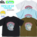 25 QUIKSILVER クイックシルバー キッズ Tシャツ TIME UP ST YOUTH 半袖 サーフィン マリンスポーツ ボーイズ 子ども用 2025...