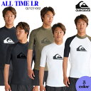 【5/9〜5/15エントリーでP10倍】25 QUIKSILVER クイックシルバー ラッシュガード ALL TIME SR 半袖 水着 トップス ロゴ サーフ...