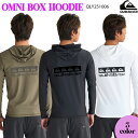 【5/9〜5/15エントリーでP10倍】25 QUIKSILVER クイックシルバー ラッシュガード OMNI BOX HOODIE 長袖 水着 トップス ロゴ...