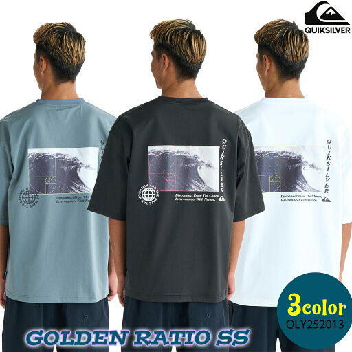 25 QUIKSILVER クイックシルバー ラッシュガード GOLDEN RATIO SS Tシャツ トップス ロゴ サーフィン メンズ 2025年春夏 品番 QLY252013 日本正規品 25 QUIKSILVER クイックシルバー ラッシュガード GOLDEN RATIO SS Tシャツ トップス ロゴ サーフィン メンズ 2025年春夏 品番 QLY252013 日本正規品