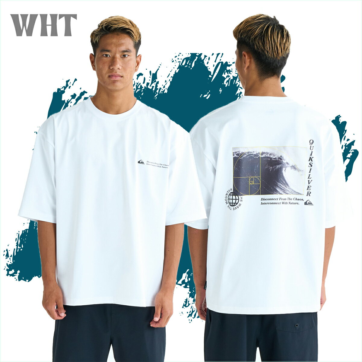 25 QUIKSILVER クイックシルバー ラッシュガード GOLDEN RATIO SS Tシャツ トップス ロゴ サーフィン メンズ 2025年春夏 品番 QLY252013 日本正規品