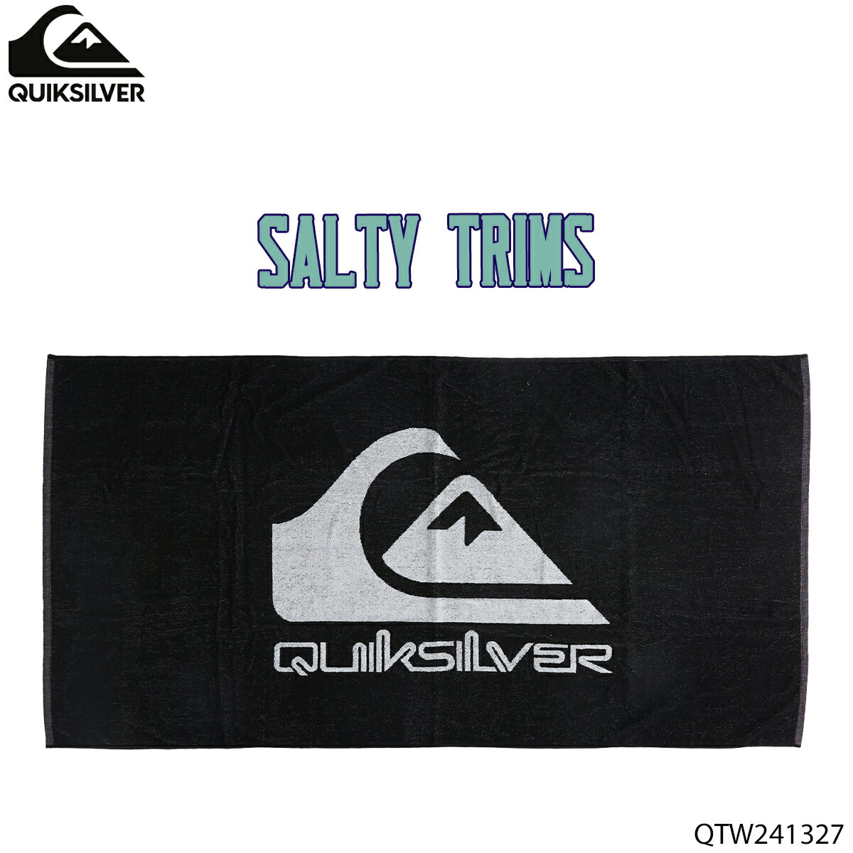 【11/20〜11/26エントリーでP10倍】25 QUIKSILVER クイックシルバー ビーチタオル SALTY TRIMS タオル ..