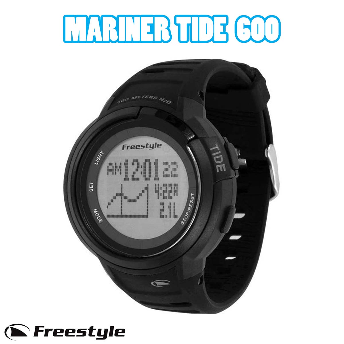 楽天オーシャン スポーツ24 Freestyle フリースタイル 腕時計 Mariner Tide 600 防水 時計 タイドウォッチ タイドグラフ 干満 潮 釣り 海 ユニセックス メンズ レディース 2024年 サーフィン ダイビング 日本正規品