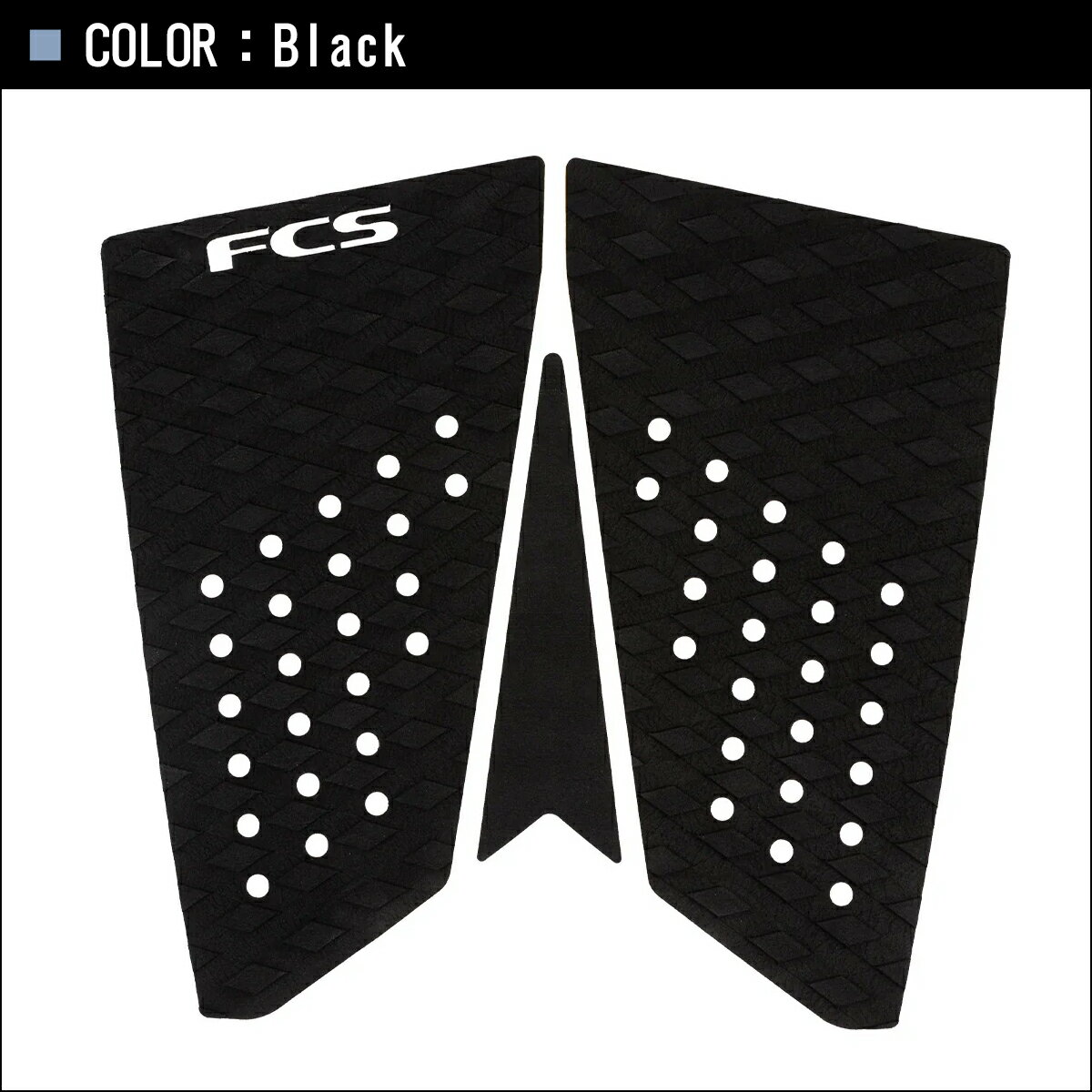 26 FCS デッキパッド フィッシュ T-3 Eco Fish traction T3 トラクション 2/3ピー...