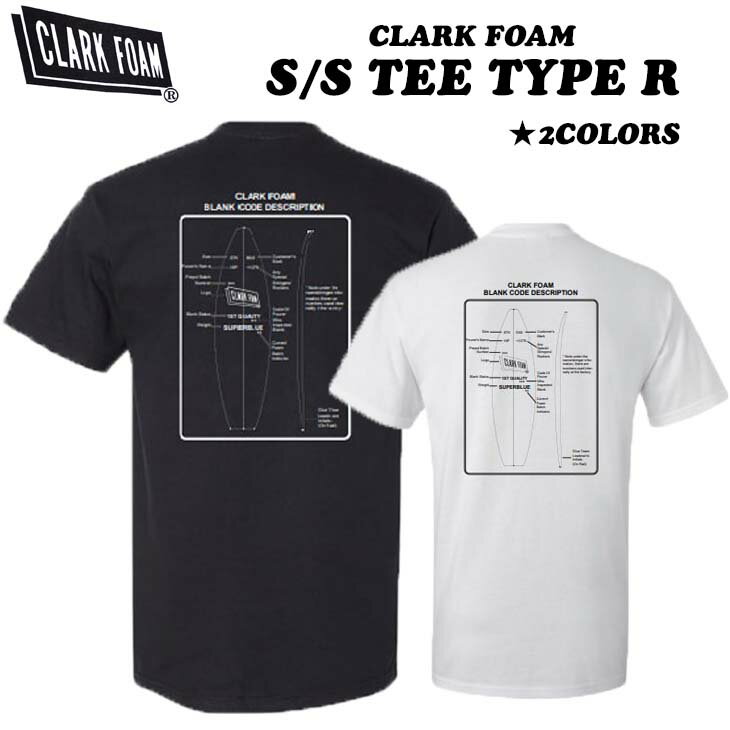 21 CLARK FOAM クラークフォーム Tシャツ S/S TEE TYPE R 半袖 メンズ 