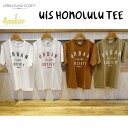 23 URBAN ISLAND SOCIETY アーバンアイランドソサイエティ Tシャツ UIS HONOLULU TEE トップス 半袖 Tシャツ ロゴ ハワイ メンズ ユニセックス 2023年春夏 品番 UBT-23URBAN 日本正規品