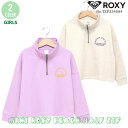 23 FW ROXY ロキシー キッズ ハーフジップ MINI ROXY BEACH HALF ZIP コットン デイリー サーフィン ガールズ 2023年秋冬 品番 TZP234084 日本正規品