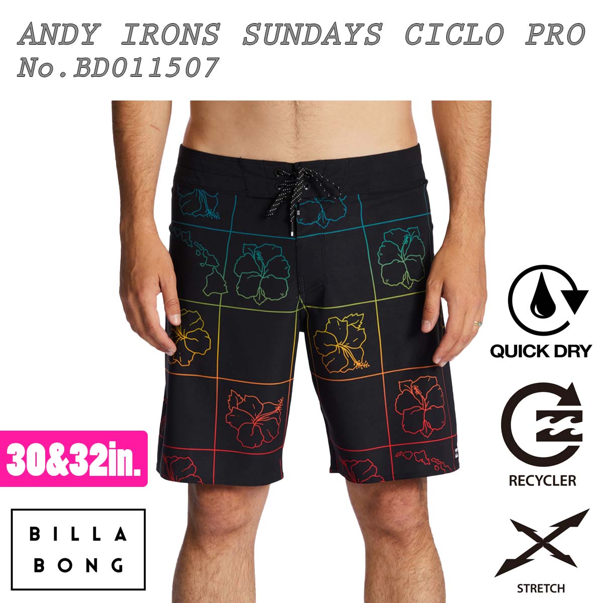 23 BILLABONG ビラボン ボードショーツ ANDY IRONS SUNDAYS CICLO PRO サーフトランクス 水着 海パン メンズ サーフィン マリンスポーツ 2023年春夏 品番 BD011-507 BD011507 日本正規品