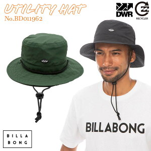 23 BILLABONG ビラボン ハット UTILITY HAT 帽子 撥水 UVカット アウトドア マリンスポーツ あご紐 顎紐 メンズ 2023年春夏 品番 BD011-962 BD011962 日本正規品