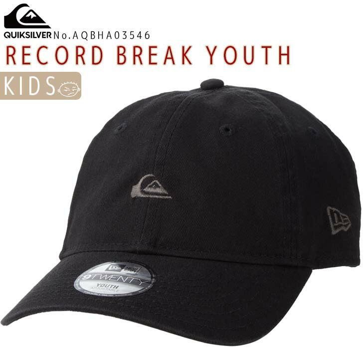 23 SS Quiksilver クイックシルバー キャップ RECORD BREAK YOUTH 帽子 CAP サイズ調整 NEWERA キッズ ボーイズ サーフィン マリンスポーツ アウトドア 2023年春夏 品番 AQBHA03546 日本正規品