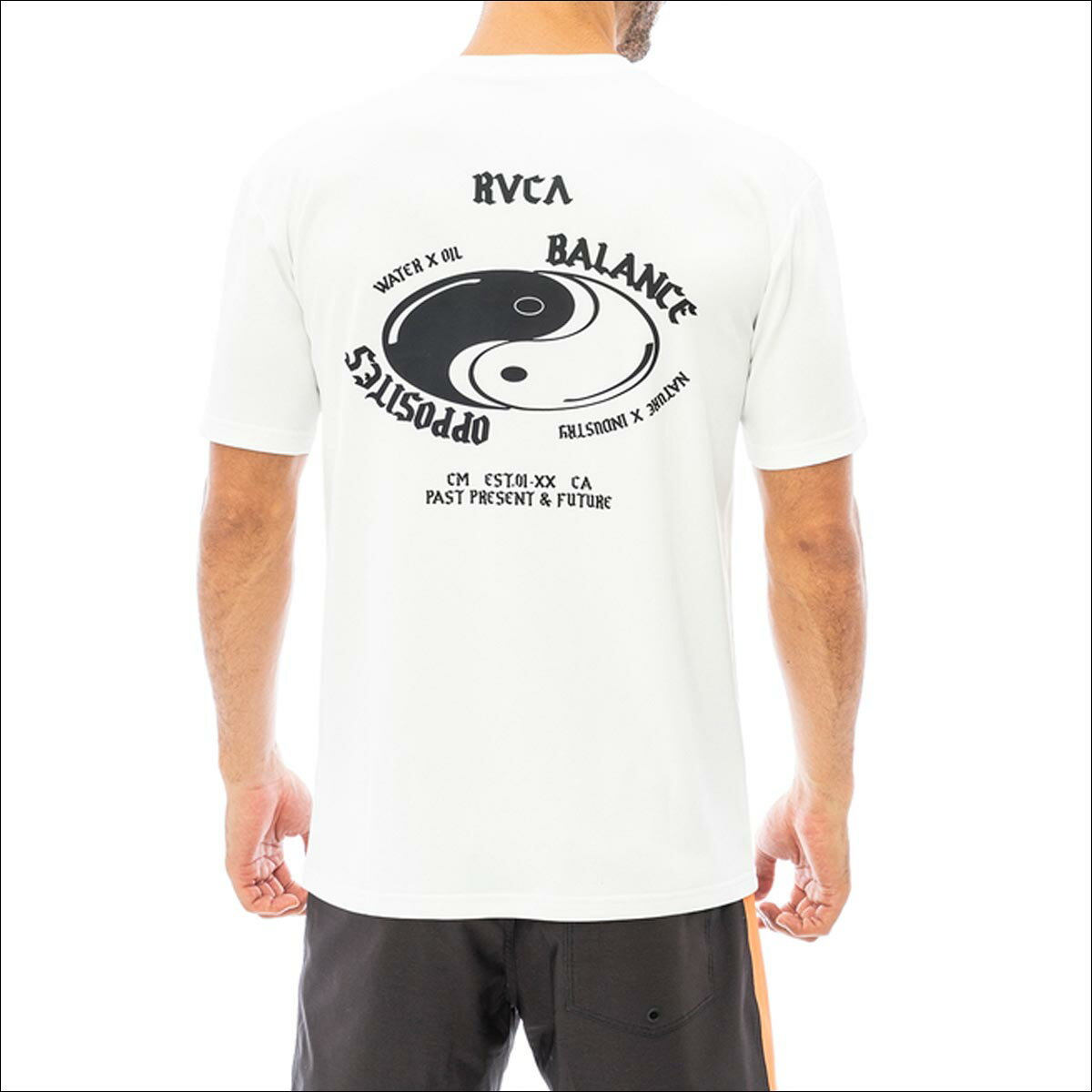 23 SS RVCA ルーカ ラッシュガード BALANCE INSTITUTE 水陸両用 水着 Tシャツ トップス 半袖 伸縮 吸汗 抗菌 持続 サーフィン マリンスポーツ メンズ 2023年春夏 品番 BD041-261 BD041261 日本正規品 3