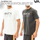 23 SS RVCA ルーカ ラッシュガード DOUBLE RVCA SPLIT SS 半袖 トップス 水着 水陸両用 ロゴ サーフィン マリンスポーツ メンズ 2023年春夏 品番 BD041-263 BD041263 日本正規品