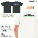 23 SS RVCA ルーカ ラッシュガード BALANCE INSTITUTE TEE 半袖 トップス Tシャツ 水陸両用 アウトドア マリンスポーツ バックプリント メンズ 2023年春夏 品番 BD041-264 BD041264 日本正規品