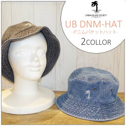 23/24 URBAN ISLAND SOCIETY アーバンアイランドソサイエティ バケハ UB DNM-HAT 帽子 ハット バケットハット デニム ヤシの木 ハワイ メンズ ユニセックス 2023年 2024年秋冬 品番 UB-23 DNM-HAT 日本正規品