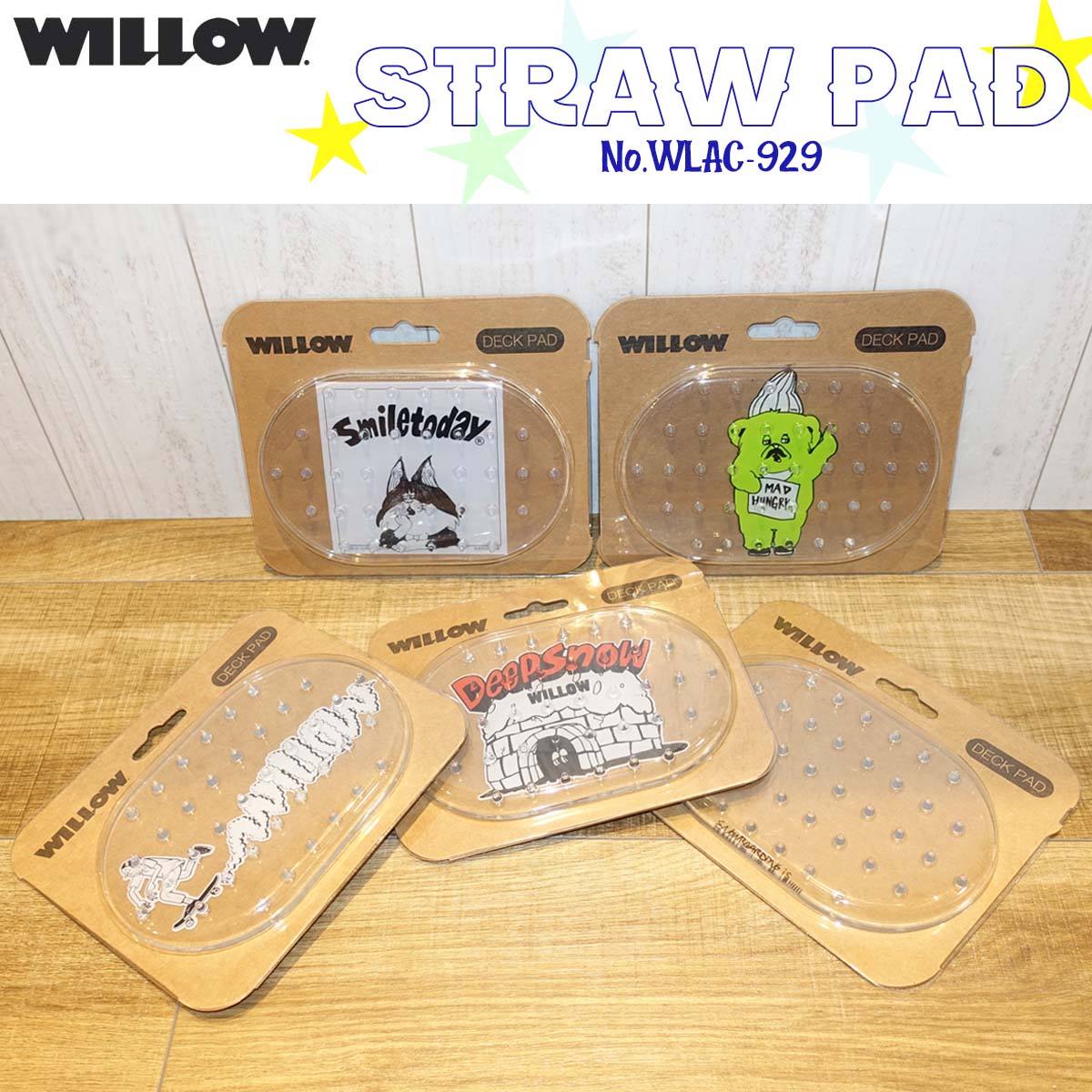 WILLOW ウィロー デッキパッド STRAW PAD