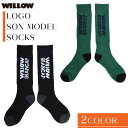 23/24 WILLOW ウィロー 靴下 LOGO SOXモデル ソックス 小物 フォトプリント ブラック グリーン スキー スノボ スノーボード ウィンタースポーツ メンズ ユニセックス 2023/2024年 品番 WLSX-101 日本正規品