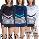 【5/9〜5/15エントリーでP10倍】20 ROXY ロキシー 水着 ラッシュガード セット SUN SHOWER 長袖 短パン セットアップ レディース 2...