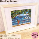 楽天オーシャン スポーツHeather Brown Art Japan ヘザーブラウン North Shore Holiday Art Print MATTED PRINTS マットプリント アートプリント フレーム付き ダブルマット仕上げ 額セット 絵画 ハワイ レディース 正規品