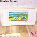 Heather Brown Art Japan ヘザーブラウン Weekend Slide Art Print アートプリント 11×17 パノラマサイズ フレーム付き 額セット 絵画 ハワイ レディース 正規品