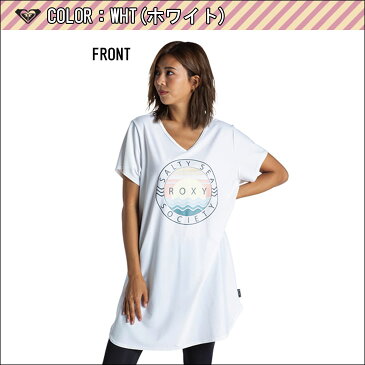 20 ROXY ロキシー ラッシュ Tシャツ SALTY SEA SOCIETY 半袖 ラッシュガード ワンピース ワンピ 水陸両用 UVカット 速乾 レディース 2020年春夏 品番 RLY201033 日本正規品