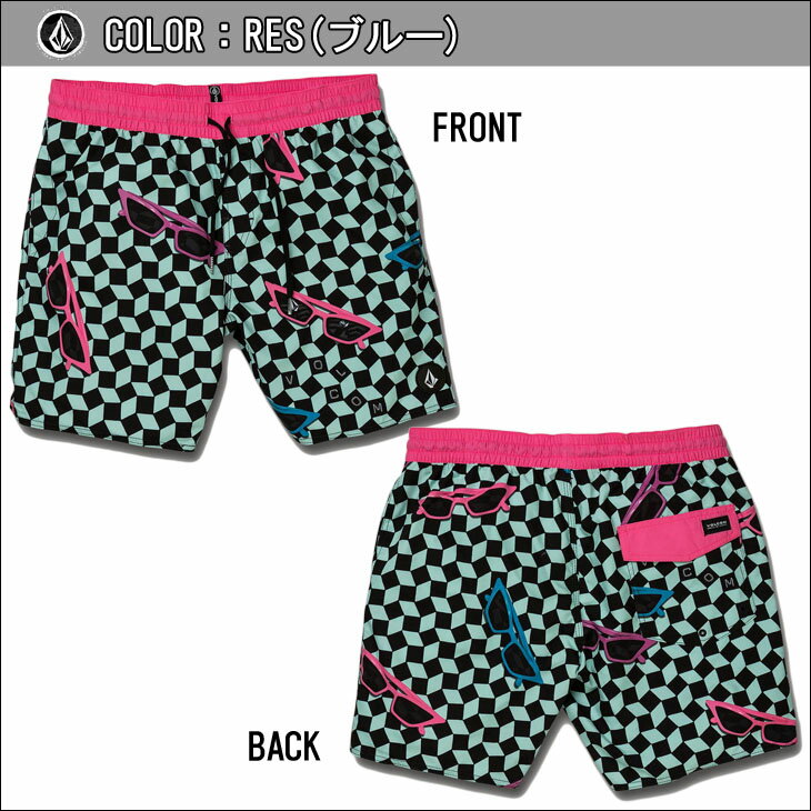 20 VOLCOM ボルコム サーフトランクス FLASHBACK TRUNK 17" トランクス ボードショーツ 短パン 水着 17インチ メンズ 2020年春夏 品番 A2512002 日本正規品