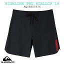 24 SS QUIKSILVER クイックシルバー ボードショーツ HIGHLINE PRO SCALLOP 19 サーフトランクス 水着 サーフパンツ メンズ サーフィン ..