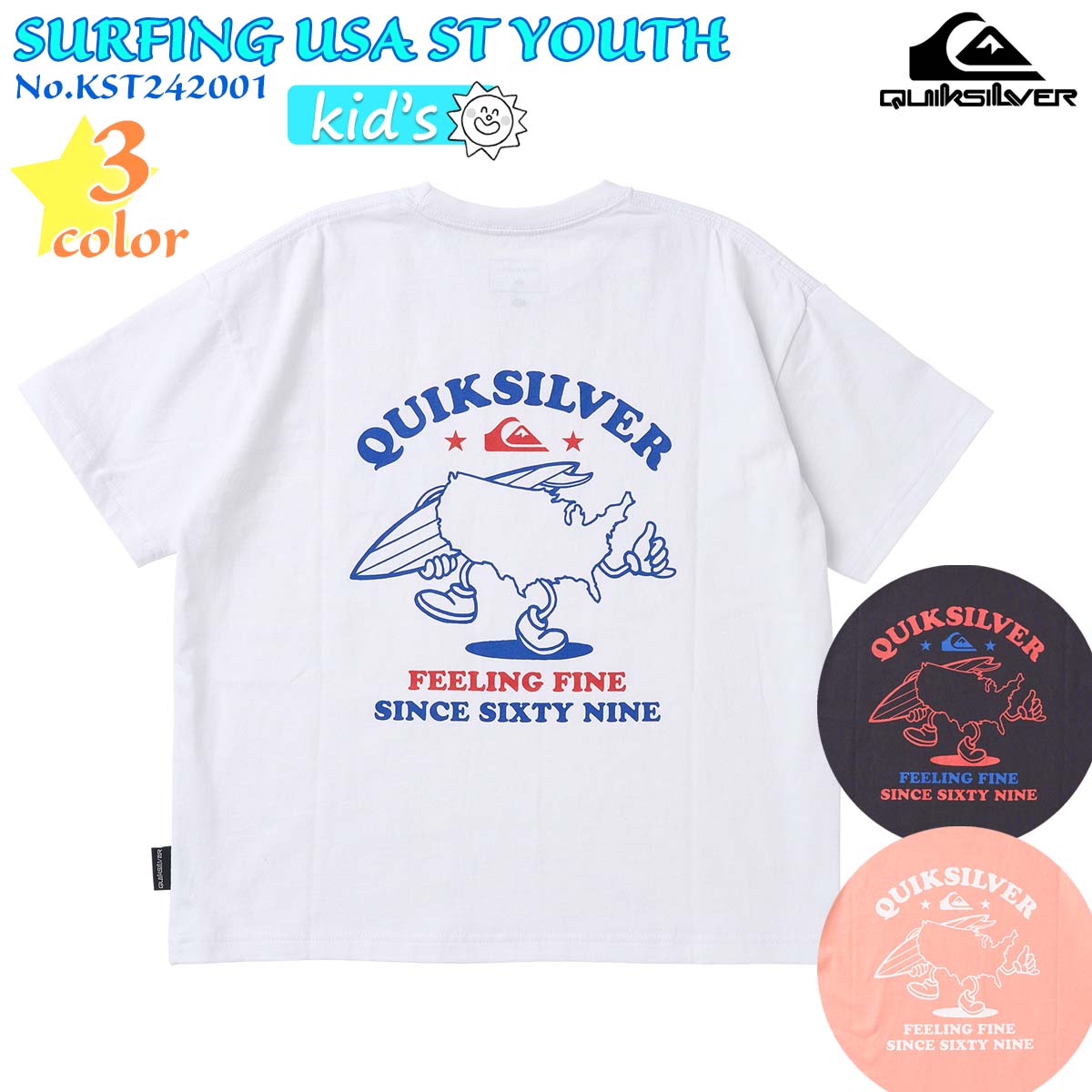 24 SS QUIKSILVER åС å T SURFING USA ST YOUTH Ⱦµ ȥåץ Ҷ 2024ǯղ  KST242001 