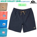 QUIKSILVER クイックシルバー ボードショーツ SOLID VOLLEY 19NB ベーシックカラーをそろえたJAMショーツ。 実用性の高い4WAYストレッチ素材を使用。 ウエストのドローコードと左裾のブランドタグ、バックポケットのプルタブネームをボディのカラーと配色にしたデザインがポイント。 ウエストはシンプルなゴム+ドローコード仕様、両サイド&バックポケット付き。 レングスは汎用性の高い19インチ。 ■ 商品詳細 ■ 【品番】QBS242025 ■カラー： GRN(グリーン) BLU(ブルー) BLK(ブラック) KHA(ブラウン) PNK(ピンク) ■サイズ： S(ウエスト:約79 - 83 cm/ヒップ:約93cm) M(ウエスト:約84 - 88 cm/ヒップ:約98 cm) L(ウエスト:約89 - 93 cm/ヒップ:約103cm) XL(ウエスト:約94 - 98 cm/ヒップ:約108cm) 2XL(ウエスト:約99 - 104 cm/ヒップ:約113cm) ■素材： 88%リサイクルポリエステル,12%ポリウレタン ※クレジットカード/銀行振り込み/楽天(etc)決済など、15時までに決済完了の場合は即日発送！(※15時以降の決済確認は翌日以降ご入金確認後の発送） オーシャン スポーツメール便【ロケット便】 代引き決済はご利用頂けません。※代金引換え決済をご希望の場合は、小型宅配便等に対応の商品ページにてご注文下さい。 ○デザイン等、予告なしに変更となる場合があります。ご了承ください。 ○掲載商品の色は、できる限り現品と同じになるよう努めておりますが、ご使用のパソコン環境により多少色合いが異なる場合がございます。著しい色の相違は御座いませんのでご安心ください。 ○お急ぎのお客様は、ご確認していただく事をお勧め致します。 ※コチラの商品はメール便（ネコポス）での発送となります。 メール便の配送はポスト投函でのお届けとなります。 手渡しでの配達や日時指定、代引きでのお支払等をご希望の場合は『小型宅配便対応』の商品ページにてご注文頂きますようにお願い致します。 メーカー希望小売価格はメーカーサイトに基づいて掲載しています