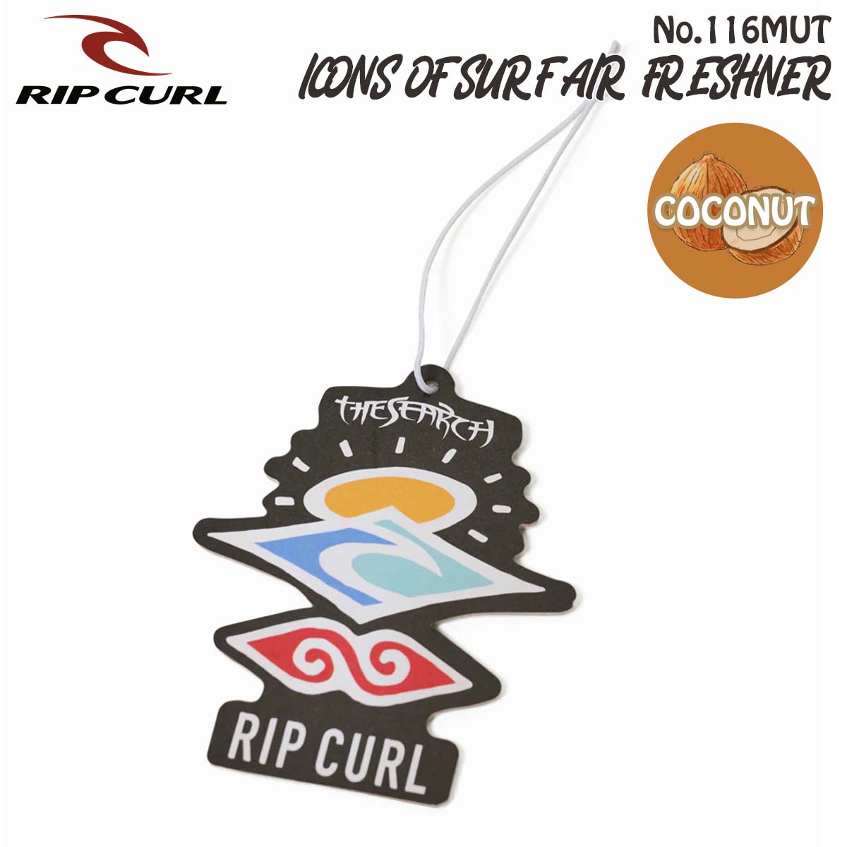 24 SS RIPCURL åץ եåʡ ICONS OF SURF AIR FRESHNER ʥå COCONUT ˧    ե å ߤ겼  Ť  2024ǯղ  116MUT 