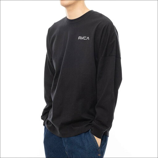 24 FW RVCA ルーカ ロンT PATCH BALANCE LT Tシャツ 長袖 トップス コットン バックプリント サーフィン マリンスポーツ メンズ ユニセックス 2024年秋冬 品番 BE042060 BE042-060 日本正規品