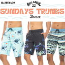 24SS BILLABONG ビラボン サーフトランクス SUNDAYS TRUNKS ボードショーツ 水着 サイドポケット サーフィン マリンスポーツ メンズ 20..