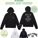 24SS BILLABONG ビラボン ラッシュガード RASH ZIP HOOD ラッシュ ジップ フード UVカット UPF50+ サーフィン キッズ ボーイズ BE015852 日本正規品