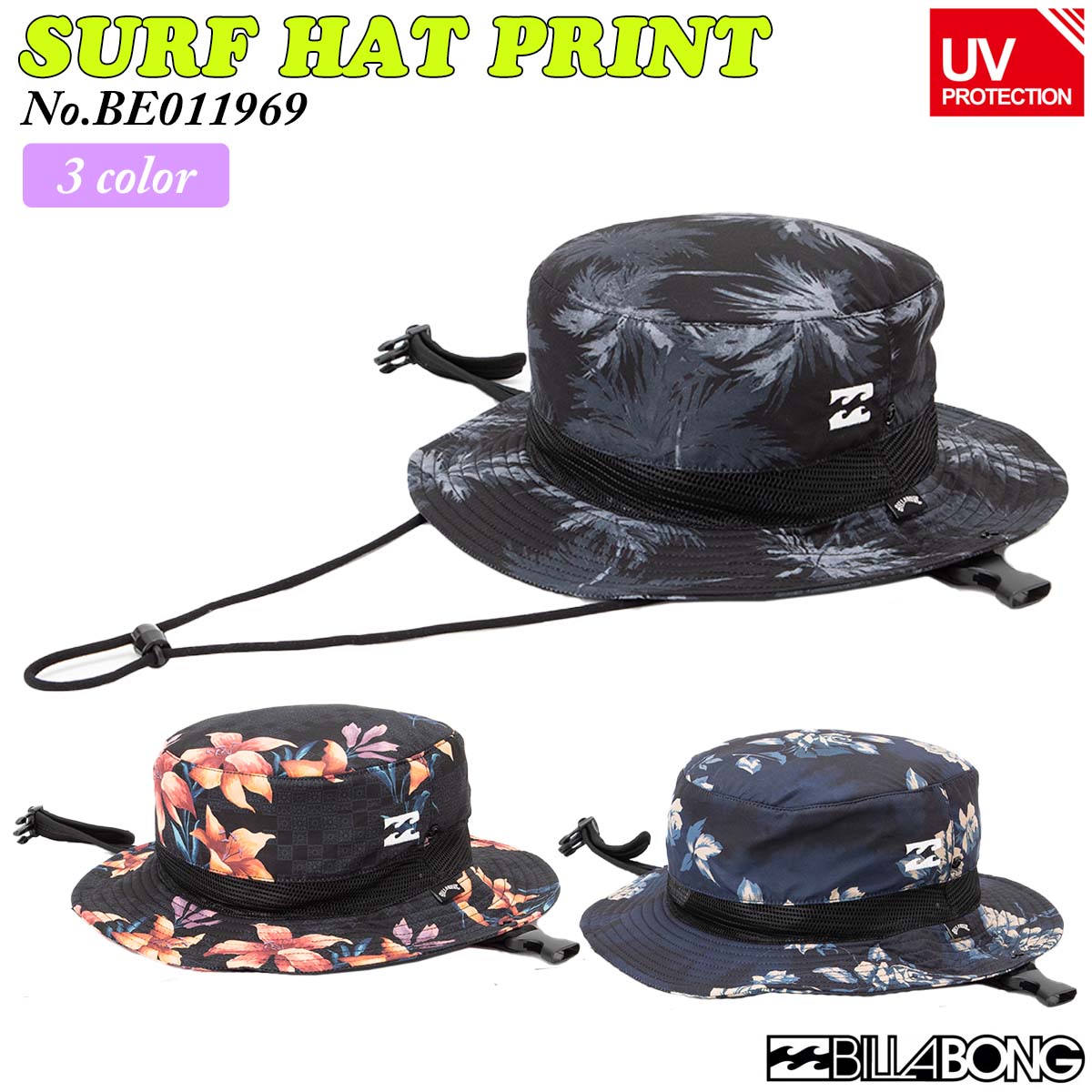 24 SS BILLABONG ӥܥ եϥå SURF HAT PRINT ˹ ޥ󥹥ݡ ե UVå  2024ǯղ  BE011-969 BE011969 