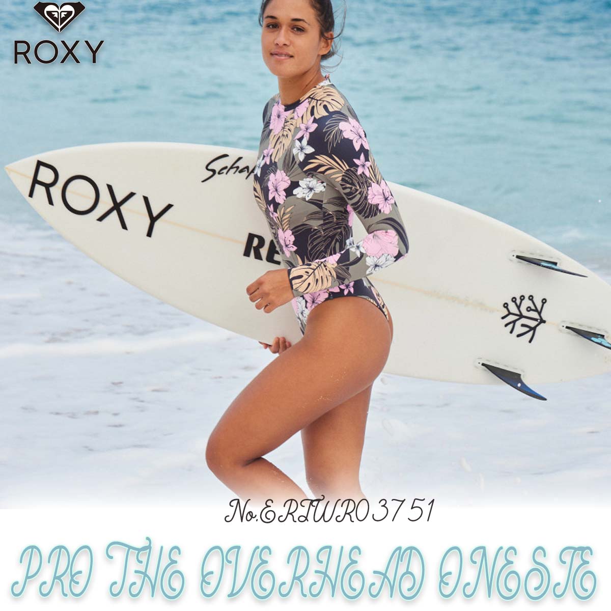 Roxy水着｜24 ROXY ロキシー ラッシュガード PRO THE OVERHEAD ONESIE ワンピース 水着 長袖 ...