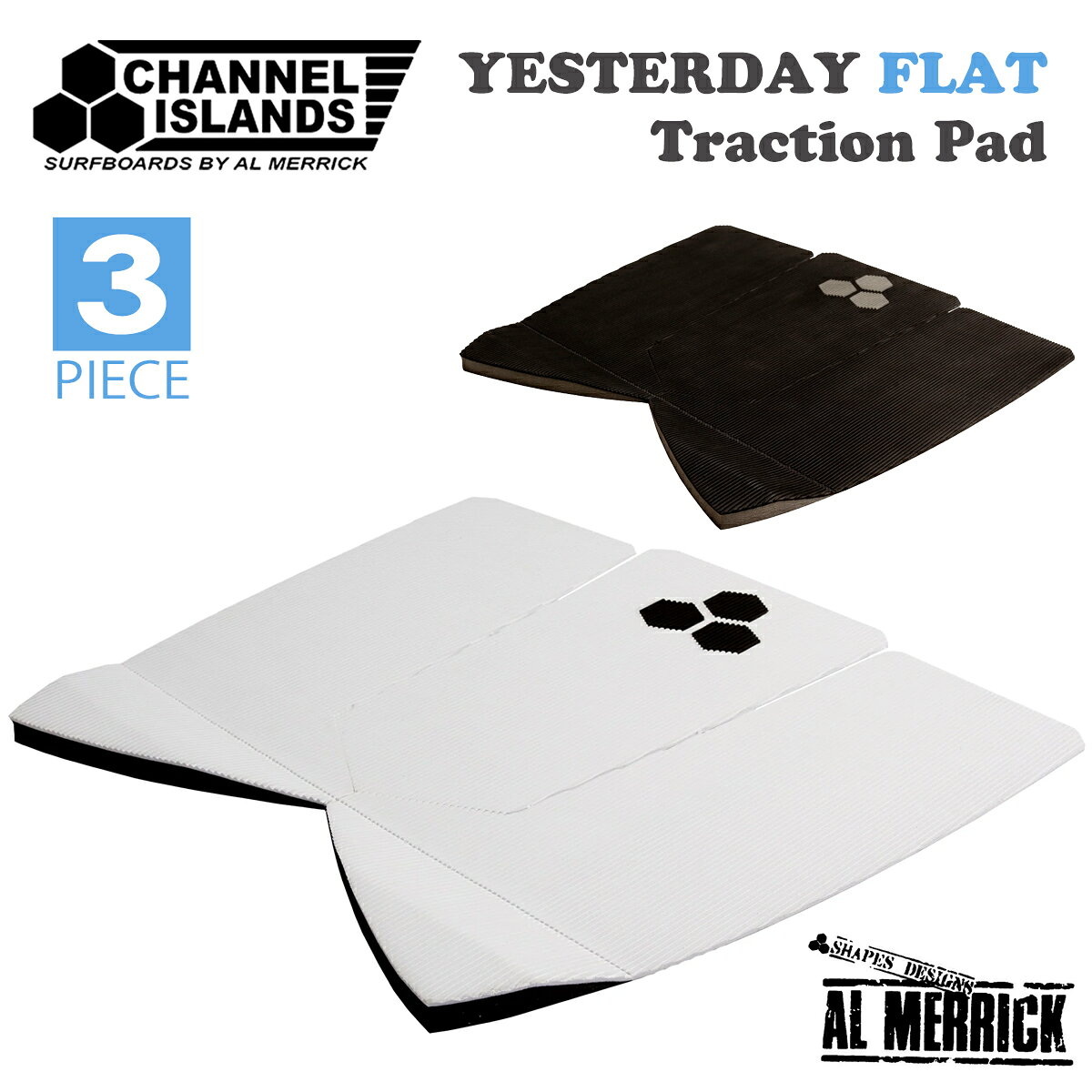 Yesterday 3 Piece Flat Traction Pad CIで人気のロープロ・ラインドアップグルーブパターンは、ボードとライダーの間のフォームの厚みをスリムにし、よりボードに近いフィーリングを提供する。 ■ 商品詳細 ■ ・3ピーストラクション ・LINED UP グリップパターン ・10mmランプキック ・フラット(アーチなし) ・フィッシュタイプボード用にワイドな設計 ・BioGrip ナチュラル EVA フォーム ・3M マリングレード接着剤 ■カラー： Black(ブラック) White(ホワイト) ※クレジットカード/銀行振り込み/楽天(etc)決済など、15時までに決済完了の場合は即日発送！(※15時以降の決済確認は翌日以降ご入金確認後の発送） 〇デザイン等、予告なしに変更となる場合があります。ご了承ください。 〇掲載商品の色は、できる限り現品と同じになるよう努めておりますが、ご使用のパソコン環境により多少色合いが異なる場合がございます。著しい色の相違は御座いませんのでご安心ください。 〇メーカー公式サイトから抜粋している画像等をそのまま使用している場合は、撮影方法や明るさにより実際商品と色味が異なる場合がございますが予めご了承ください。 〇商品ページに記載のカラー表記ですが、カタログやJANコード作成時などにメーカーで割り当てたカラー表示となり実際の商品と色味が異なる場合がございますが予めご了承下さい。 〇また柄物商品の場合などは、商品により柄の位置や入り方に個体差が生じてしまいます。商品ページの写真とイメージが異なる場合がございますが予めご了承下さい。 〇お急ぎのお客様は、ご確認していただく事をお勧め致します。 ※コチラの商品は通常宅配便での発送となります。 『翌日配送(あす楽対応)、日時指定、代引き可能』となりますが送料込みの値段となりますのでご了承下さい。