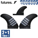 【5/9〜5/15エントリーでP10倍】23 Futures. フューチャー フィン ALPHAシリーズ RASTA Twin+1 2+1 アルファシリーズ ラ...