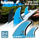 25 futures. フューチャー フィン 2+1 マークリチャーズ MR Twin+1 3本セット サーフィン サーフボード ファイバーグラス マーク・リチ...