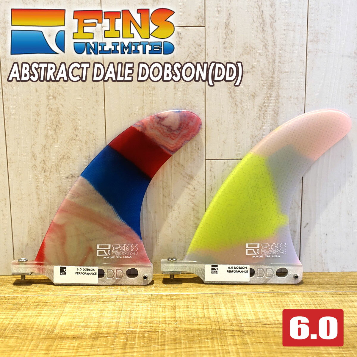 FINS UNLIMITED フィンズアンリミテッド シングルフィン ABSTRACT DALE DOBSON(DD) 6.0 アブストラクト デール ドブソン ミッドレングス ファンボード ロングボード センターフィン 日本正規品